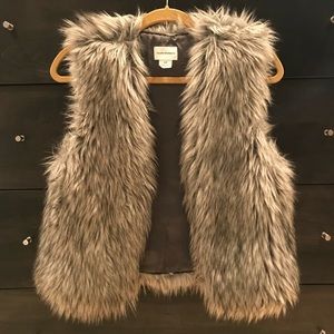 Club Monaco faux fur vest